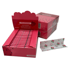 Strawberry Flavor Smoking Paper Custom Printed Rolling Papers For Sale